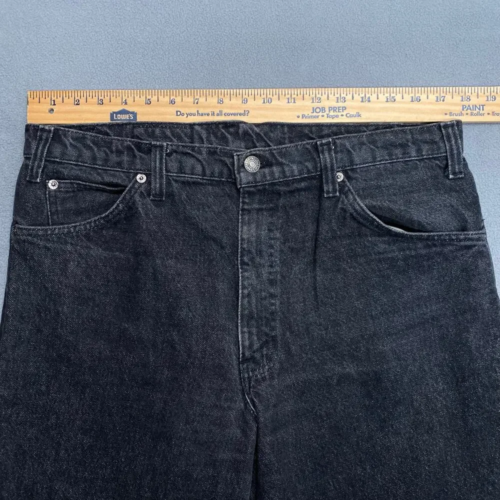 Vtg 80s Levis 540 Jeans Leather Tab‎ Mens Black Relaxed Straight USA No Size Tag